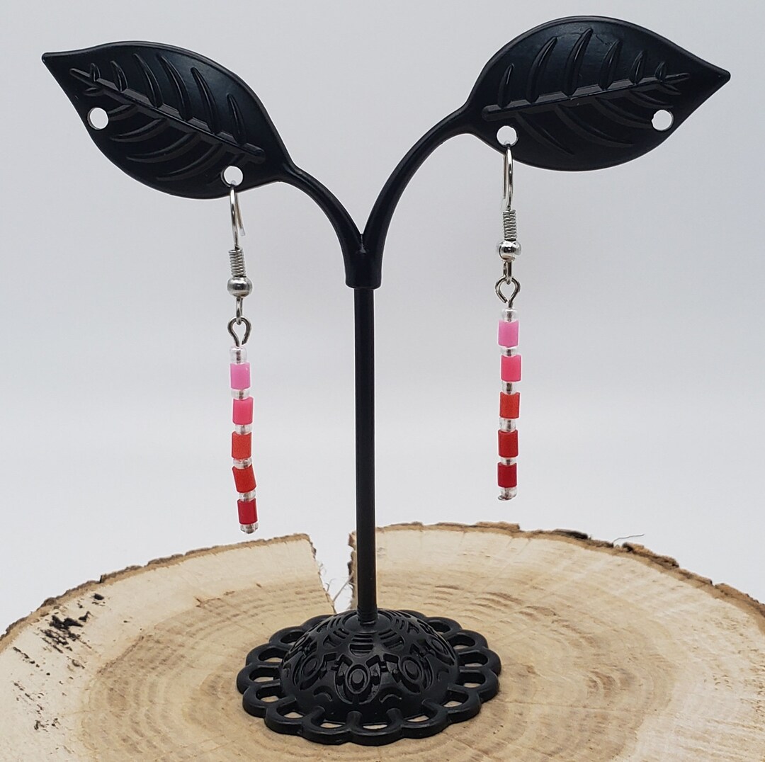 Perler Bead Color Gradient Earrings - Etsy