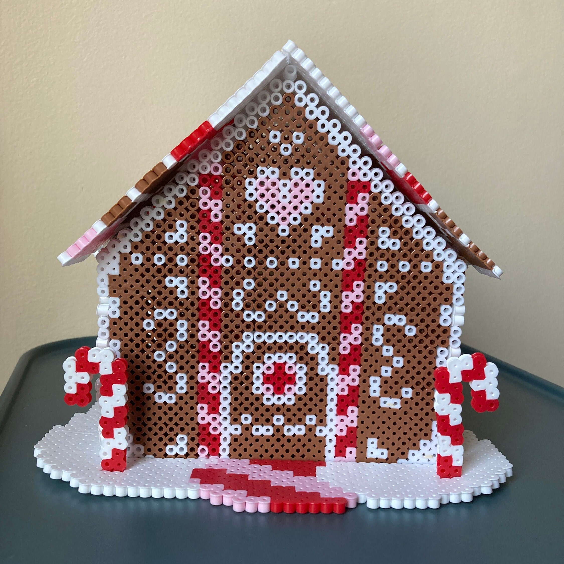 Perler Bead Kit 3d Fuse Kit 10006 Pieces Gingerbread House Santa's Workshop