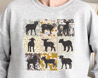 Retro Boho Goat Sweatshirt, Farm Life T Shirt, Goat Lover Gift, Goat T Shirt, Floral Goat Shirt, Western Cowgirls Shirt