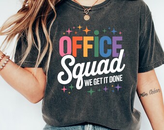 Office Squad Shirt Coworker Gift Tee, Back to School Team Sweatshirt, Admin Staff Crewneck, Office Humor Apparel