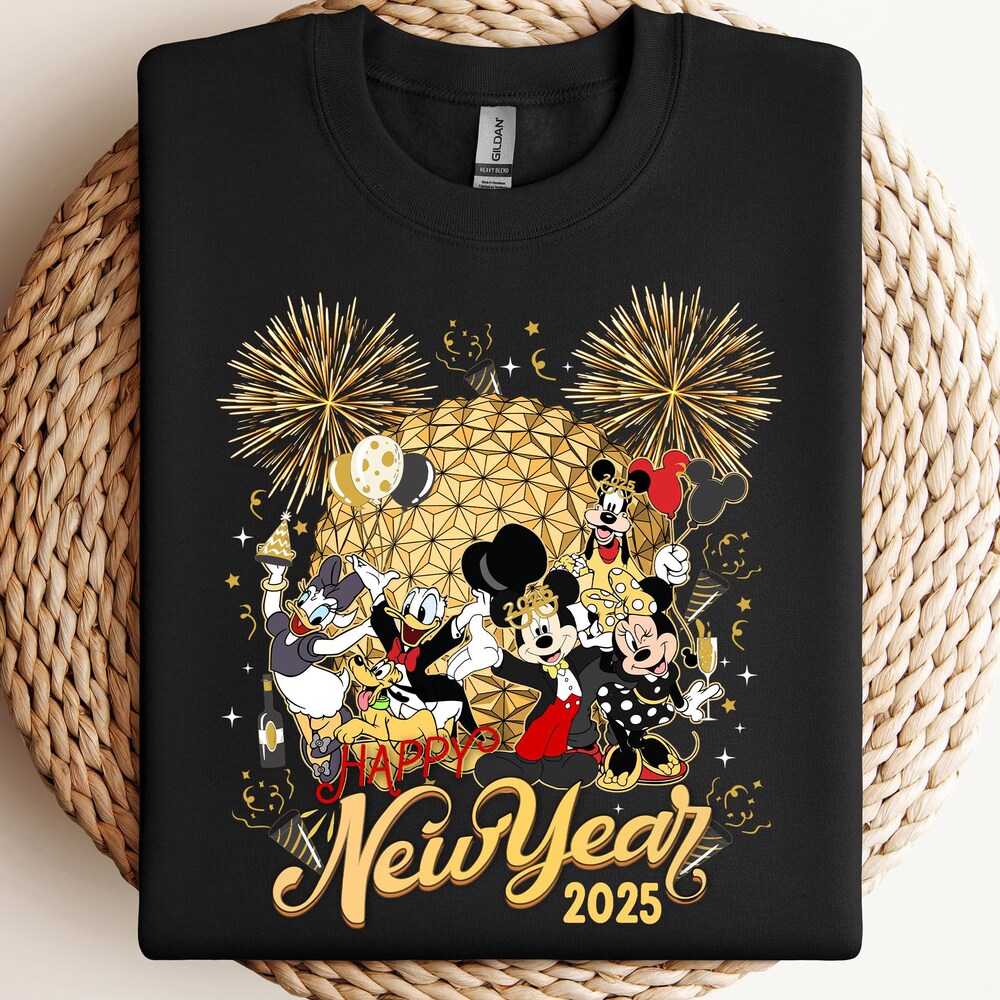 Good Bye 2024 Shirt, Mickey Disney New Year Shirt,2025 Happy New Year Disneyland Tee, Disney Family New Year Tee, Disney New Year Moderndaydecors