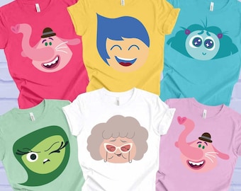 Inside Out Characters Shirts, Inside Out 2 Shirt, Inside Out Group Matching, Inside Out 2 Family Party, Halloween Matching Costume