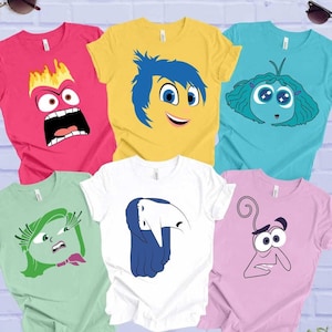 Inside Out Characters Shirts, Inside Out 2 Shirt, Inside Out Group Matching, Inside Out 2 Family Party, Halloween Matching Costume