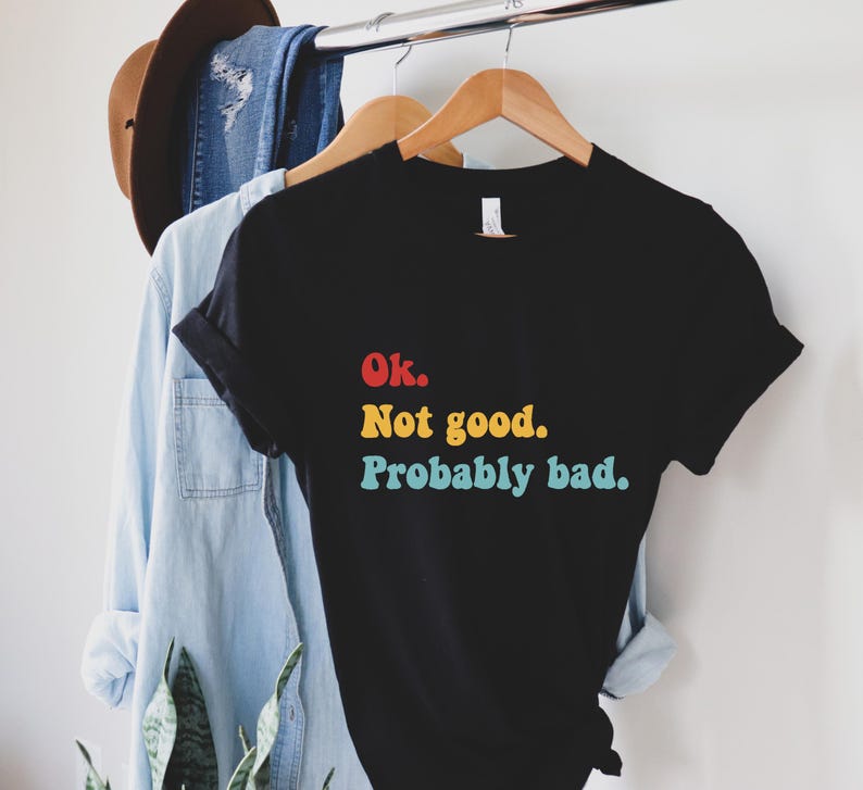 Ok Not Good Probably Bad T-Shirt, Ilya Rozanov Hockey Romance Tee, BookTok Apparel, Heated Rivalry Sweatshirt, Sarcastic Bookish Crewneck image 1