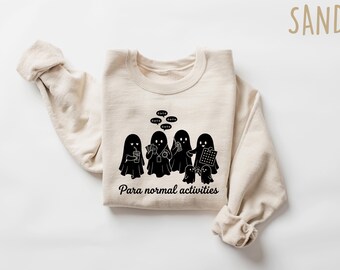Para Normal Activities Sweatshirt Paraprofessional Crewneck, Sped Teacher Assistant Shirt, RBT Data Tee, Ghost Halloween Educator Gift