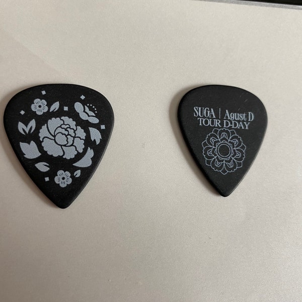 Suga Agust D D-Day Tour Guitar Pick fanmade