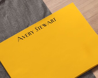 Notas adhesivas personalizadas amarillas / Notas adhesivas para maestros / Notas adhesivas personalizadas / Estilo neoyorquino