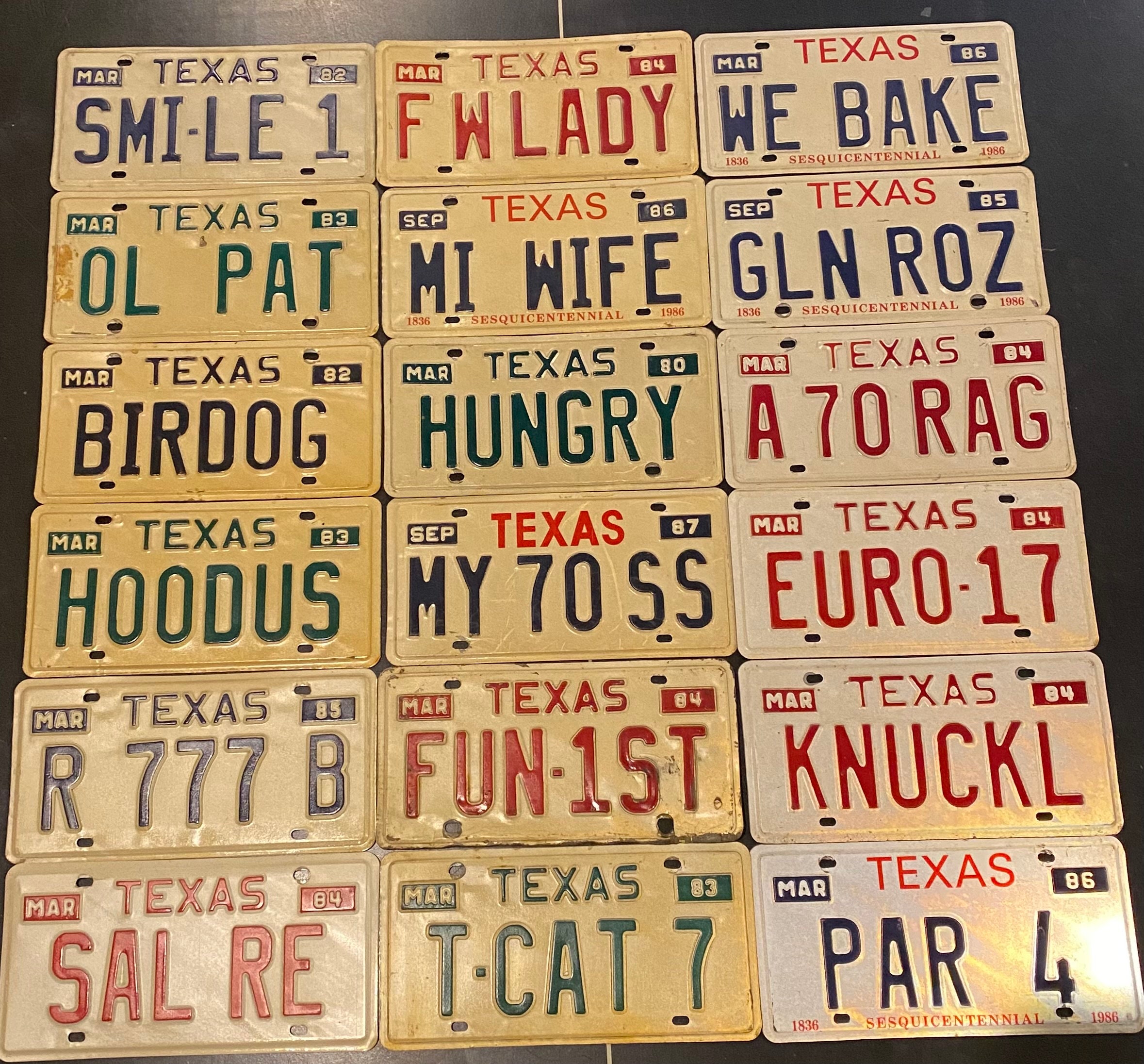 Vintage License Plates Etsy