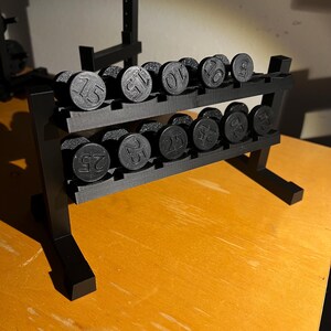 1:6 Dumbbell Rack 3D Printed Miniature - Etsy