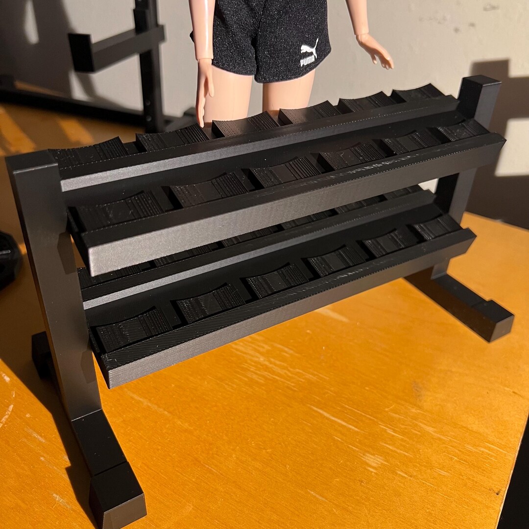 1:6 Dumbbell Rack 3D Printed Miniature - Etsy