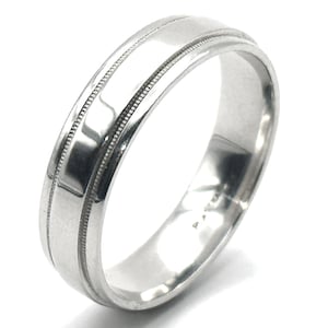 Platinum .950 Men's 6mm Wedding Band Ring Size 12.5