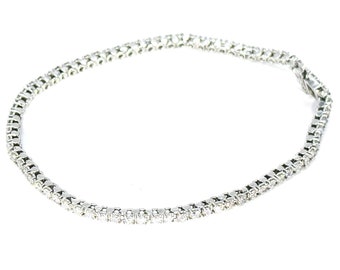 7500 2.50Ct White Gold Diamond Women's Tennis Bracelet 14Kt