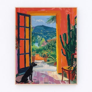 Henri Matisse perro pintura estética Henri Matisse cartel Ocean Village pintura arte francés impresión perro arte P638