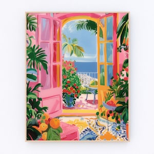 The Open Fenster Matisse Gemälde ästhetik Henri Matisse Poster Blumen Garten Ozean Dorf Gemälde Landschaft Druck P606
