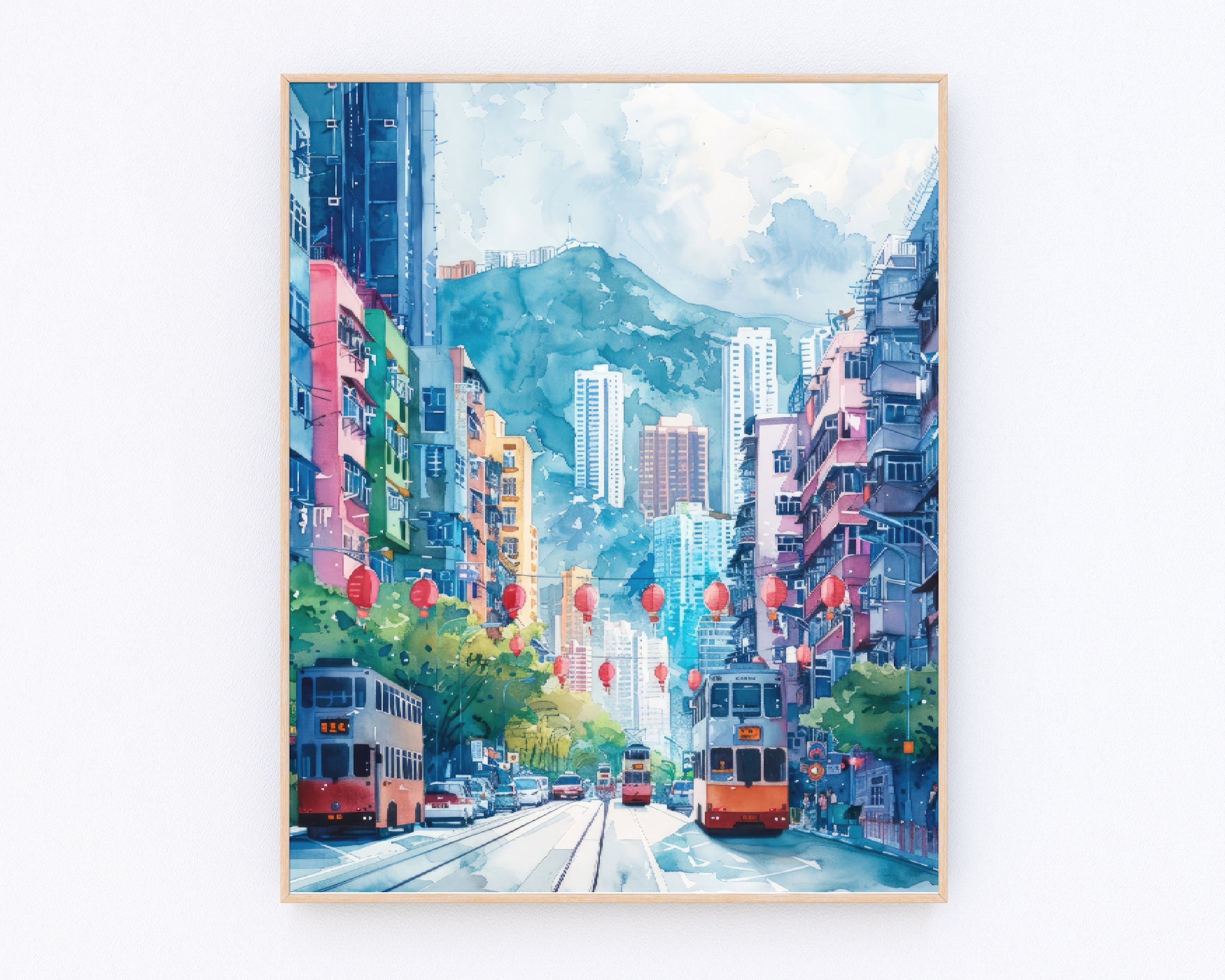 水彩画 港の風景 SL 2024年作 - メルカリ