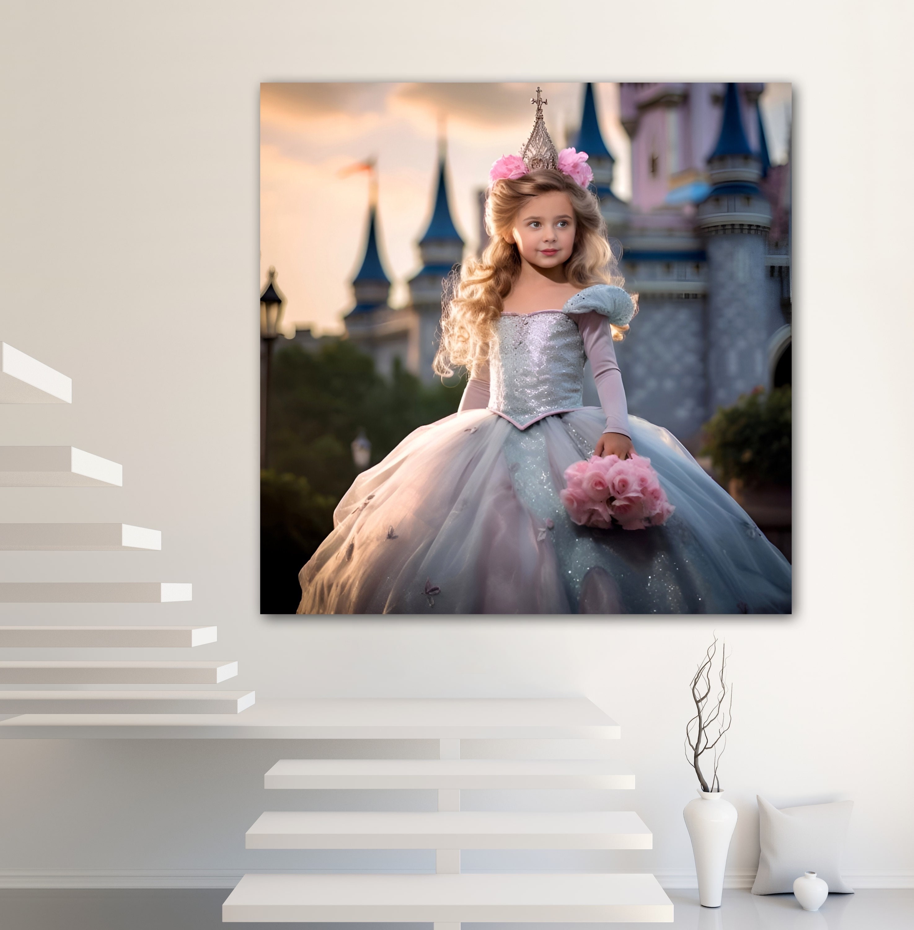 Custom Princess Portrait Personalized Princess Portrait From Photo ...