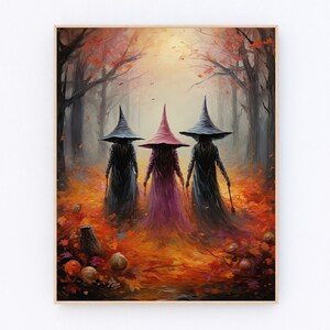 Halloween Geist Wandbild Rund - Gothic Dekor, Gerahmt, 25,4 Cm