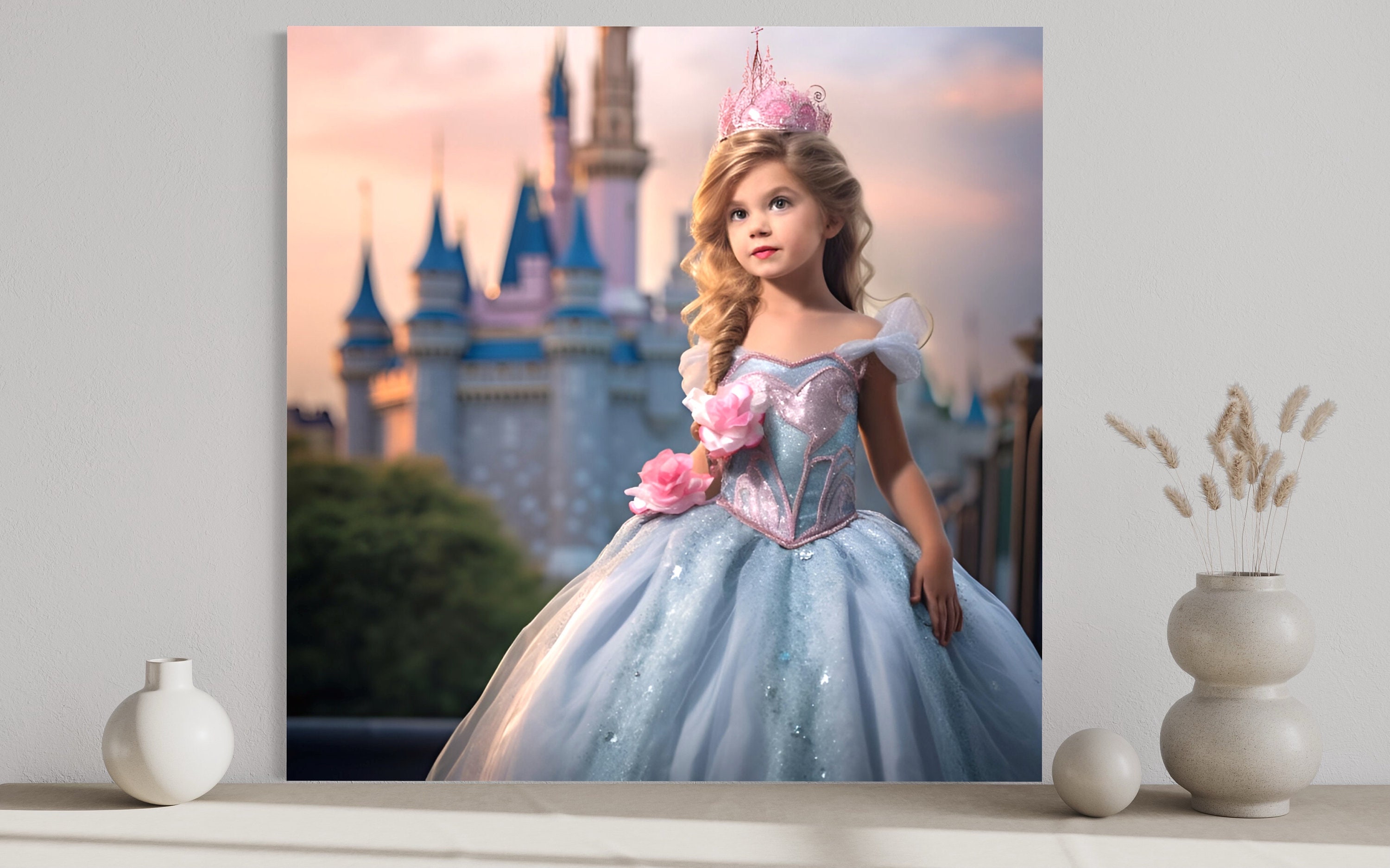 Custom Princess Portrait Personalized Princess Portrait From Photo ...