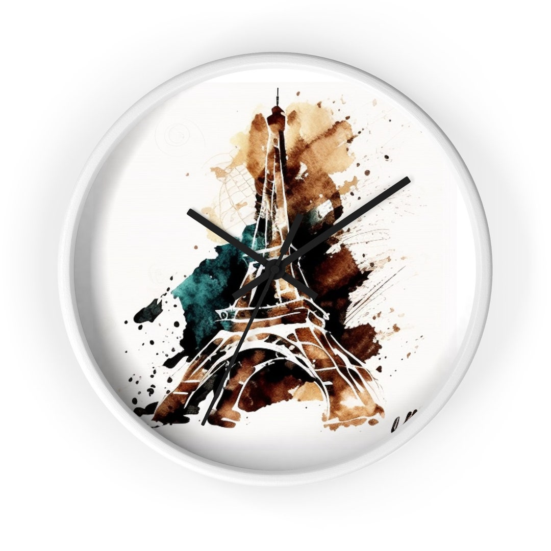 Eiffel Tower Wall Clock Timelessly Elegant Parisian Home Etsy