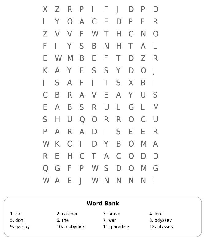 Word Search Puzzle Printable Worksheets Kindergarten Kids Preschool 60 ...