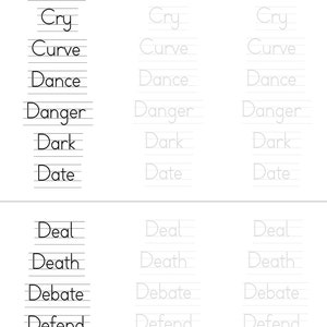 Trace the Words Printable Worksheet 1280 Words 92 Pages Alphabetical A Trace the Words Printable Worksheet 1280 Words 92 Pages Alphabetical A