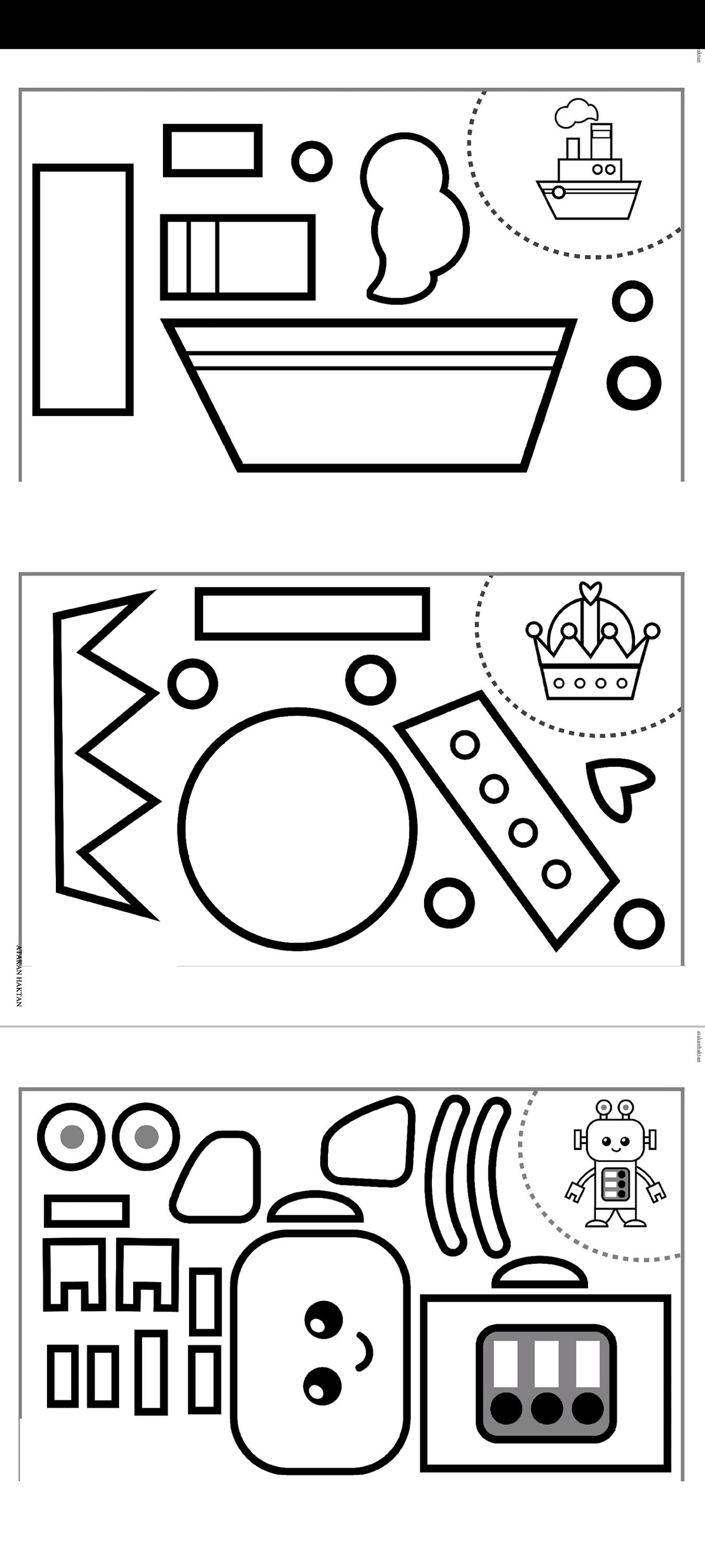 Cut and Paste Glue Worksheets for Kids Printable, Preschool