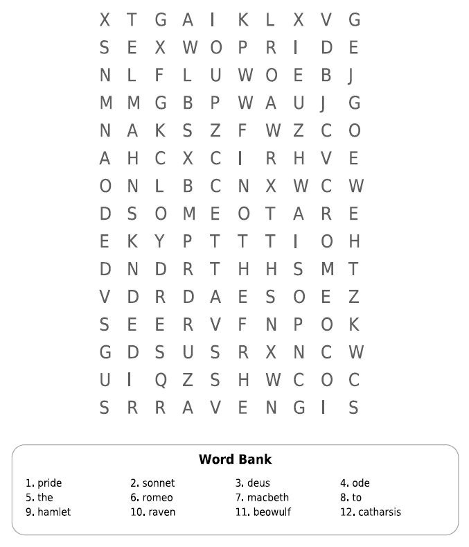 Word Search Puzzle Printable Worksheets Kindergarten Kids Preschool 60 ...