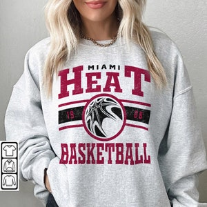 1991 Logo 7 Miami Heat Basketball NBA Sweatshirt– VNTG Shop