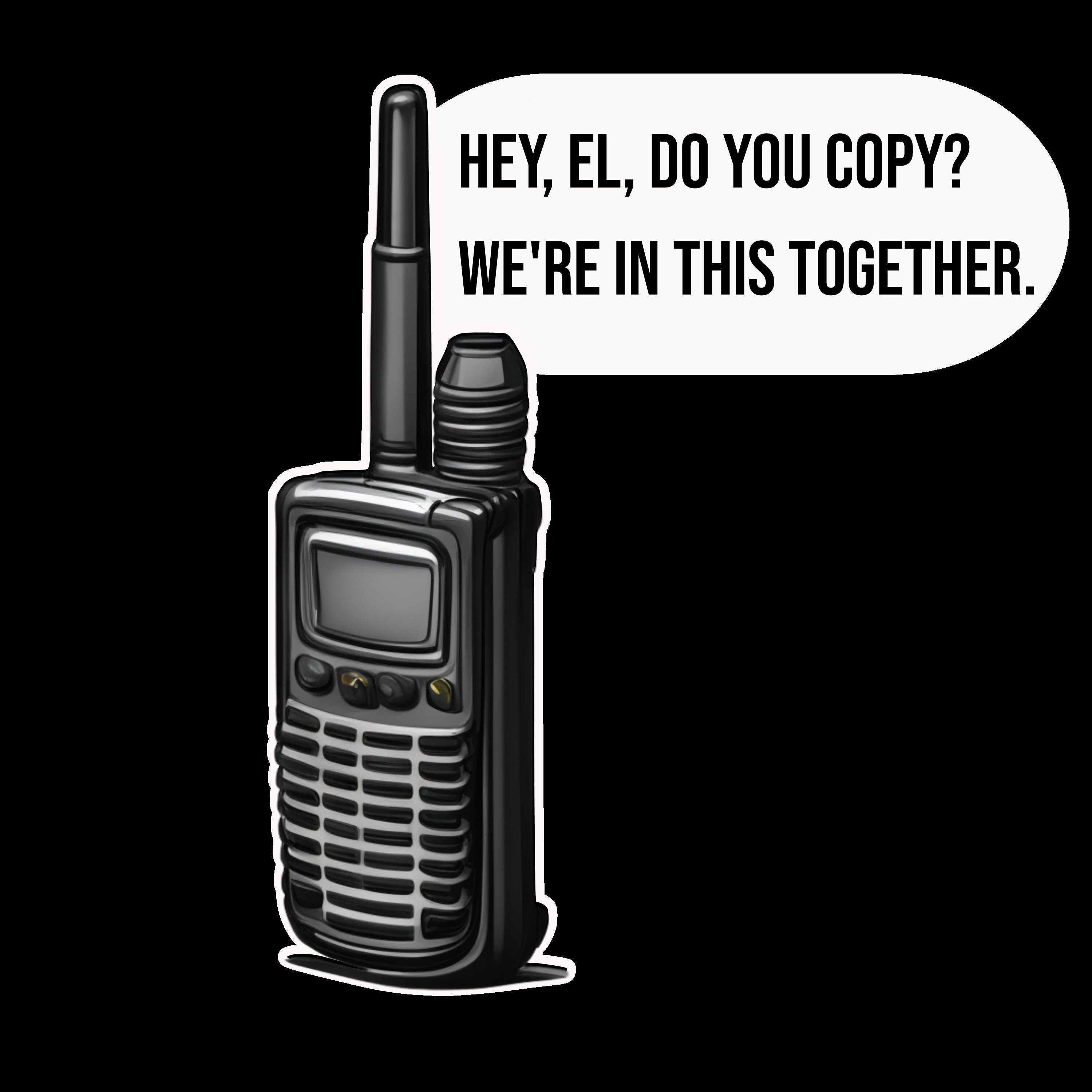 STRANGER THINGS Walkie Talkie Vinyl Sticker Mike Wheeler Quote Etsy