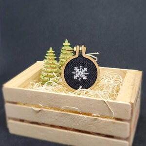 Snowflake Micro Cross Stitch - FINISHED PROJECT