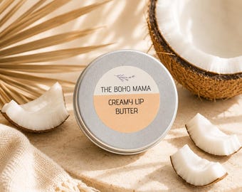 Burro labbra alla crema di cocco / Balsamo labbra al burro di karité e cacao / Cura labbra naturale fatta a mano