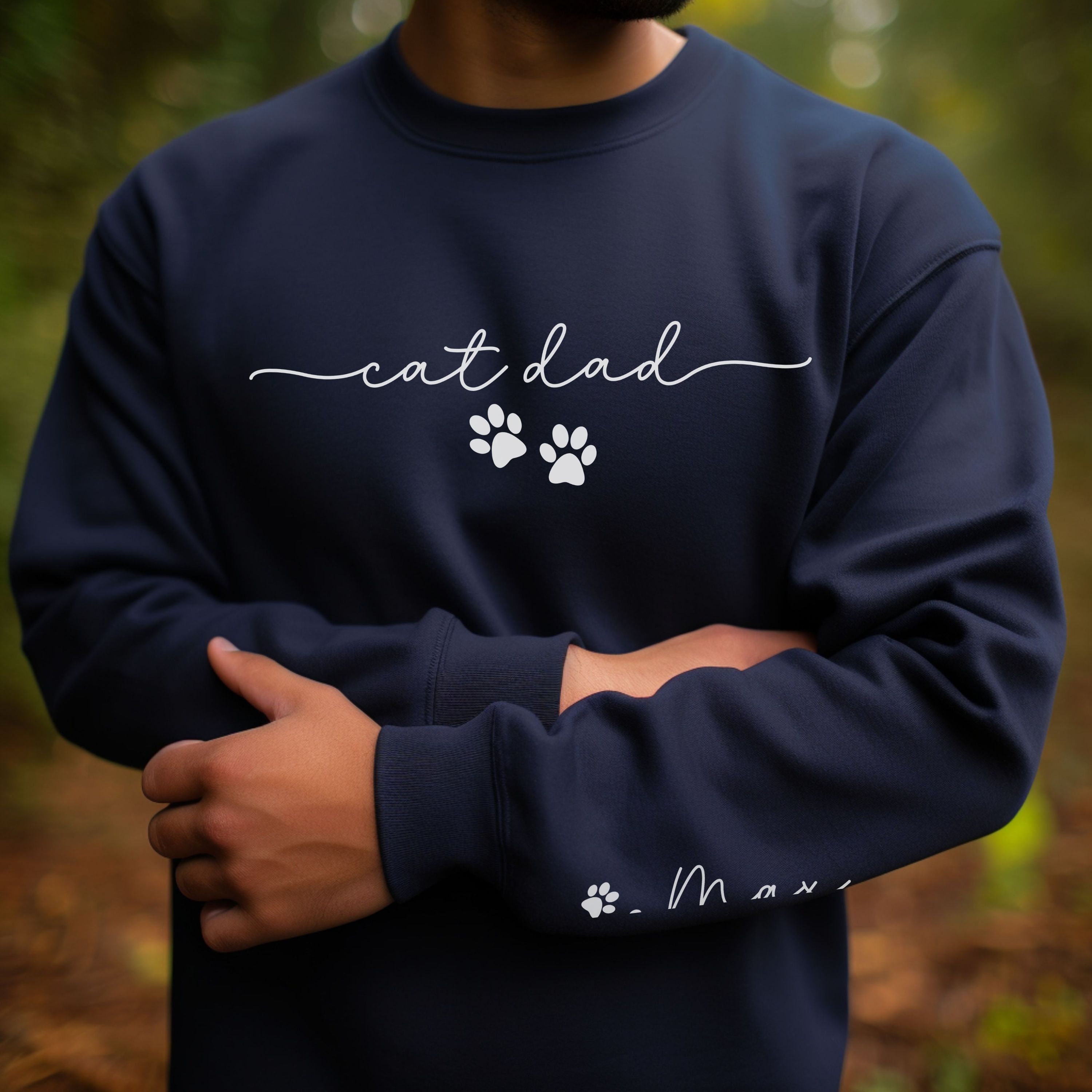 Cat dad sweatshirt online