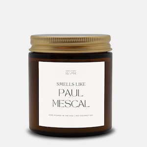 120 ml riecht nach Paul Mescal | Kerze Bernsteinglas | Paul Mescal Ire | St Patricks Day | Bestie Geschenk | Geschenke Unter 25 USD