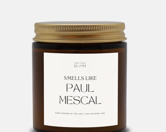 Smells Like Paul Mescal Candle | Sage & Cypress, 4oz Amber Jar