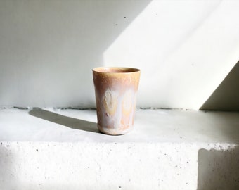 Handmade Ceramic Oval Double Espresso Coffee Cup