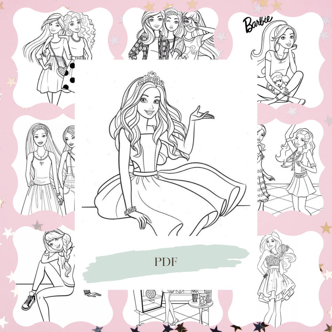 barbie doll sketch drawing - Clip Art Library