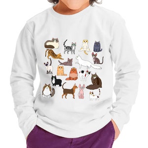 Cat Breeds Toddler Long Sleeve T-Shirt - Cats Inspired Stuff - Gift for Cat Lovers