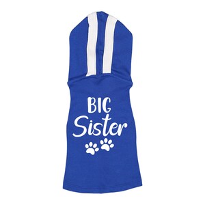 Paw Prints Big Sister Dog Shirt with Hoodie - Gift Ideas for Dog - Gift for Dog