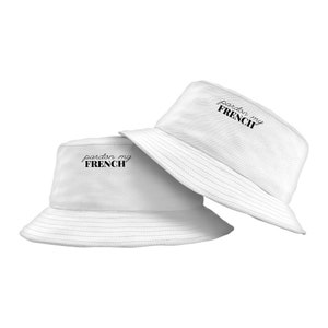 Pardon My French Bucket Hat - Bulldog Lover Gift - Funny Dog Lover Clothing