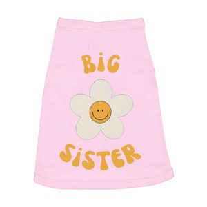 Daisy Big Sister Dog Sleeveless Shirt - Puppy Gift - Dog Parent Gift