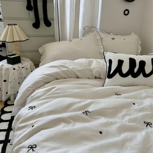 White Duvet Cover Etsy