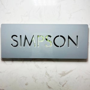 Customized Sign Door Plate 3D House Number Letter Family Name for Home Apartment Hotel Restaurant Office Villa Cafe Bar Customized Sign