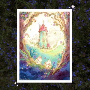 Recolección de flores - Impresión artística