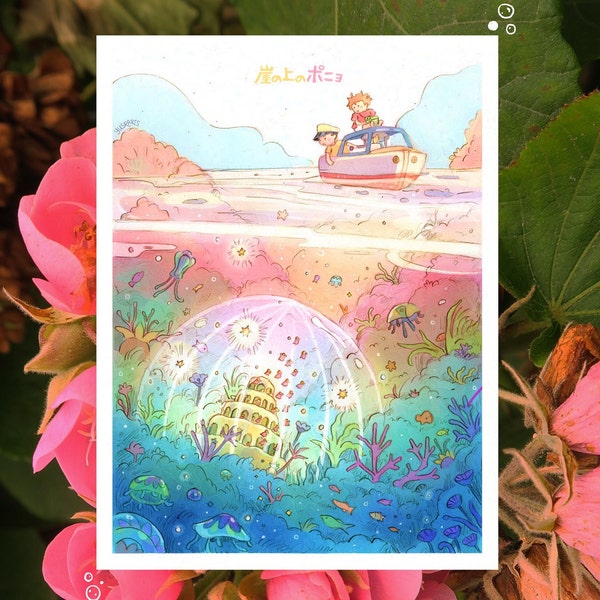 Ponyo - Ghibli Art Print