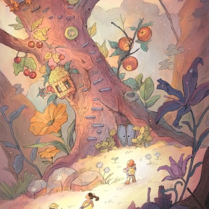 Faraway Tree - Art Print | Children’s Illustration | Wall Art | Enid Blyton