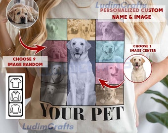 Personalized Custom Dogs Photo Shirt, Custom Your Pet Dog Bootleg 90s Shirt, Gift For Photo, Dog Version Tee 1803 PTP