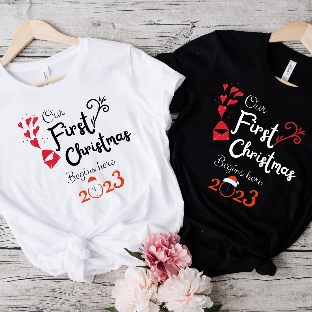Couples First Christmas Matching Shirts, Family Christmas Shirts, Funny