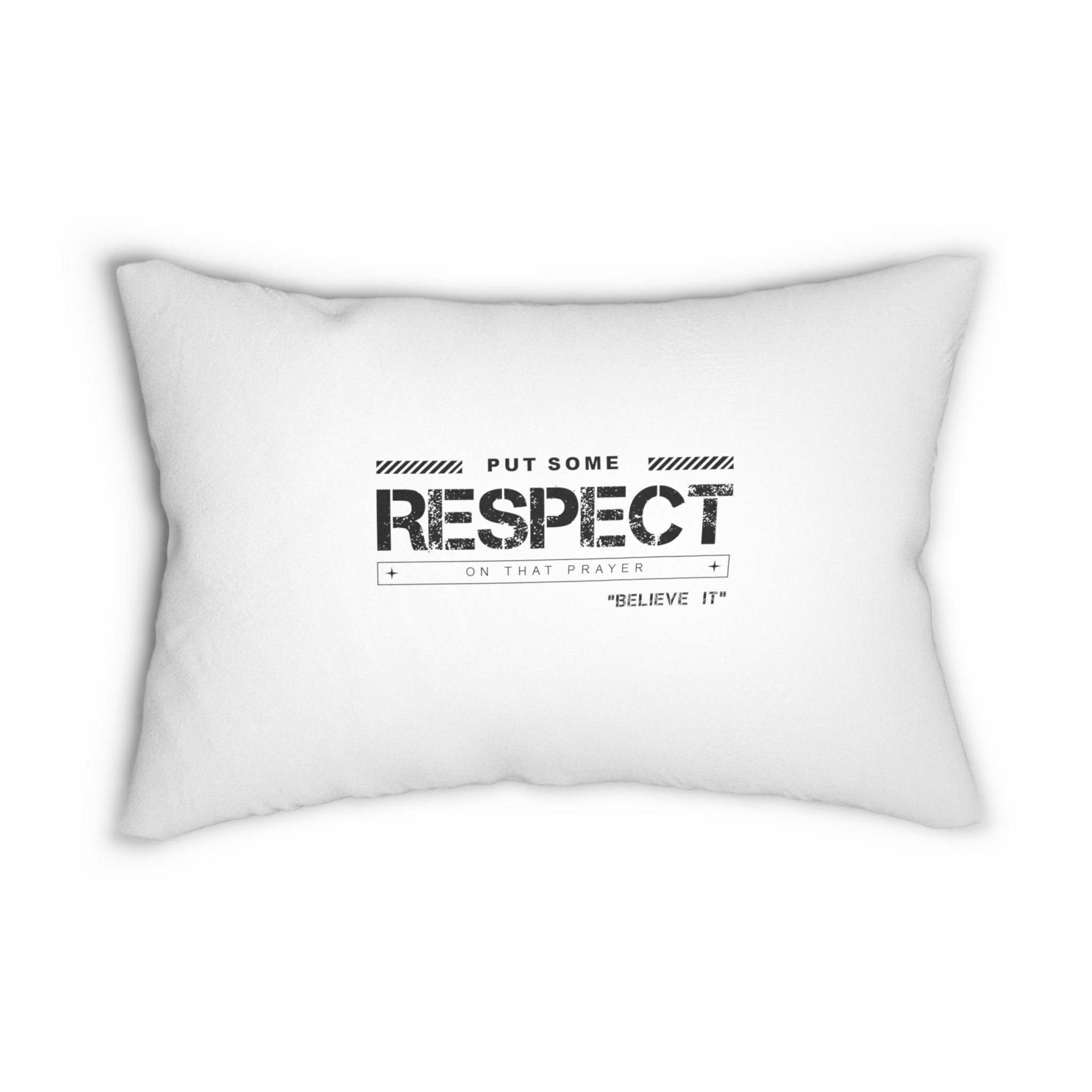 Christmas Holiday Lumbar Pillow Cover With Insert Spun Polyester Pillow