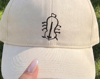 Embroidered Sokka's Drawing of Appa Comfort Colors Cap | Avatar Anime Gifts | 90s Anime | Avatar the Last Airbender Hat