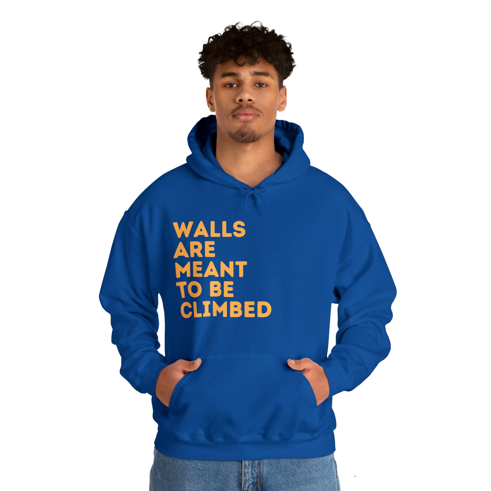 Walls Are Meant to Be Climbed Hoodie Rock Climbing Sweater Sweatshirt Etsy